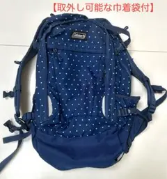 【取外し可能な巾着袋付】Coleman コールマン 33L ネイビードット