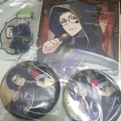 ツイステ 一番くじ アクリルスタンド 缶バッジ トレイ・クローバー