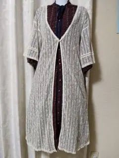 axes famme ロングレースカーディガン