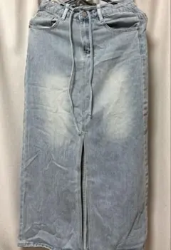 デニムスカート ロングスカート スリット