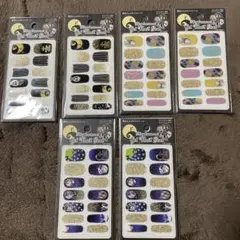 ハロウィン　ジェルネイルシール　ナイトメア・ビフォア・クリスマス　6点セット