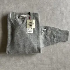 ANYA HINDMARCH×ユニクロ グレー クルーネックセーター XL