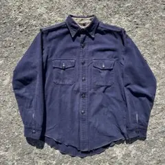 30s 40s コットンスエード ワークシャツ ネルシャツ デカボタン - メルカリ