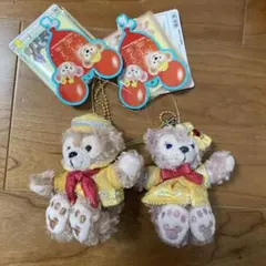 ダッフィー　シェリーメイぬいぐるみバッチ