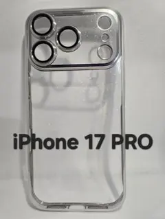 iPhone17 Pro ケース シルバー クリア レンズ保護 マグセーフ