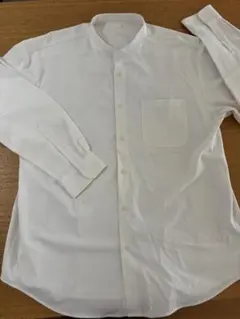 GU イージーケアバンドカラーシャツ(長袖)SW　白 XL