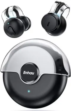 19ワイヤレスイヤホン bluetooth イヤホン ハンズフリー通話ブラック0