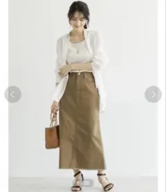 AMERICAN HOLIC アメリカンホリック ロングスカート ベージュのサムネイル
