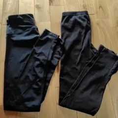 aimereel ユニクロブラックレギンス 2点セット