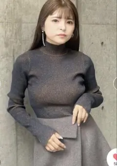 バイカラーニット