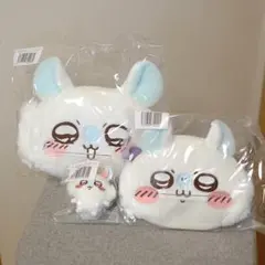 ちいかわ　モモンガだらけくじ　3個セット　おかおクッション　CDE賞　バッグなど