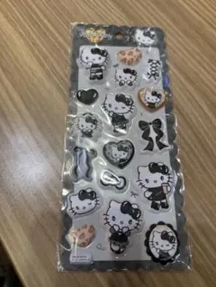 ハローキティ マシュマロシール　モノクロ