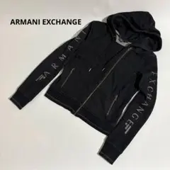 美品★A/Xアルマーニエクスチェンジ　パーカー　黒　サイズM