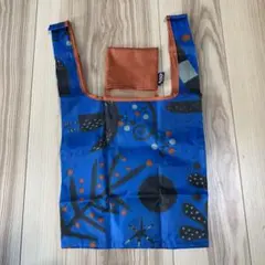 未使用　KALDI カルディ エコバッグ いきものがたり ブルー