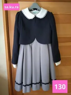 130cm　TOCCAブラウス＆フォーマルワンピース セット