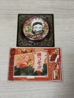 ヒロアカ　爆豪勝己　バースデー缶バッジ　名場面ジオラマフィギュア