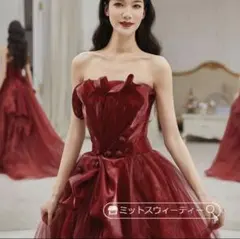 【値下げ】ミットスウィーティー　レッド　ドレス