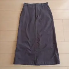 UNIQLO ロングタイトスカート ブラウン 66