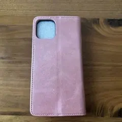 iPhone11 pro レザー風 スマホケース 手帳型 ピンク