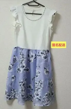 INGNI 花柄ワンピース 膝丈 ノースリーブ