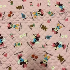 Disney ミニーマウス キルティング生地 ピンク