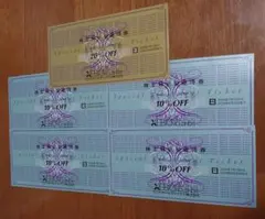 ゼビオ　株主優待券セット　 20%OFF券1枚 10%OFF券4枚