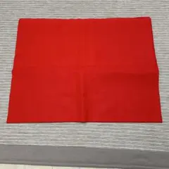 毛氈　赤　最高級華毛氈　茶道具　95ｃｍ×190ｃｍ×3ｍｍ　中古品　送料込み 茶器/茶道具 毛氈（もうせん）】 萬寿 厚み1mm ウール100% 赤