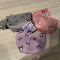 ハローキティ バッドバッツマル ミニポーチ 3個セット