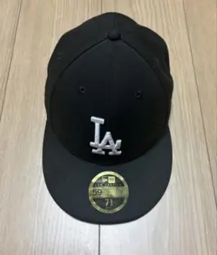 【美品】New Era LA 59FIFTY キャップ 7 5/8 黒