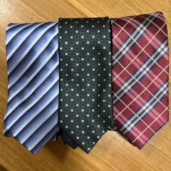 ネクタイ 3本セット (3種類x各1本)