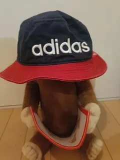 adidas アディダス バケットハット 帽子 ネイビー レッド