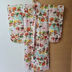【アンティーク昭和レトロ】七五三のお祝い着「金駒刺繍入」美品です アンティーク昭和レトロ七五三のお祝い着金駒刺繍入 「正絹」セール中