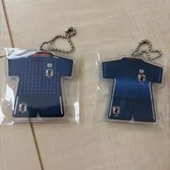 ひまわり様専用JFA 日本代表 ユニフォーム型キーホルダー 2個セットのサムネイル