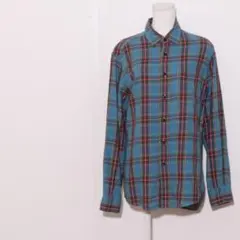 UNIQLO トップス シャツ 長袖 チェック柄 フランネル 綿100% S