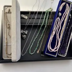 ［遺品整理・生前整理品］ゴールド シルバー チェーン ネックレス セット売り