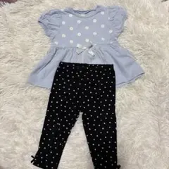 アプレレクール プティマイン セットアップ 女の子 半袖 レギンス 保育園着