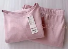 新品未使用タグ付き　ＧＵ　ブラッシュドリブラウンジセット　３ＸＬ　ピンク