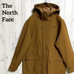 ノースフェイス マウンテンパーカー レディースL韓国95 カーキ ロング フード