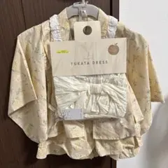 最終値下げテータテート 浴衣ドレス100cm 花柄　新品