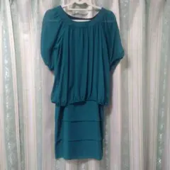 パーティードレス　グリーン