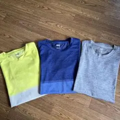 《UNIQLO》ドライEXクルーネックTシャツ M 3枚セット