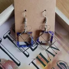 ゆらゆらピアス。:°ஐ♡*ブルー*ブラウン　No.249