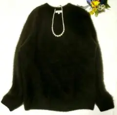 ビューティアンドユースユナイテッドアローズ　ダークグレー ウール 長袖セーター