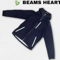 綿100％美品❗️【ビームスハート】ネイビーパーカー M メンズ カジュアル