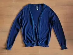 ディーゼル　カーディガン　紺色　ネイビー　L　モヘアのアクセント