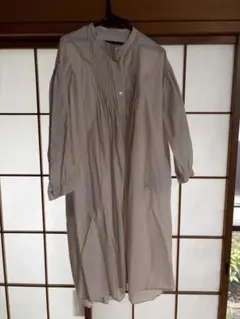 Gauze# シャツワンピース ベージュのサムネイル