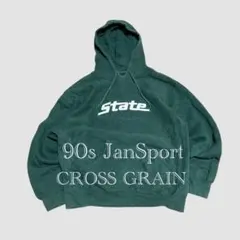 90s ジャンスポーツ パーカー クロスグレイン(リバースウィーブ様)メンズM