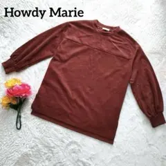 Howdy Marie 【裏起毛】【コーディロイ風】レッドトレーナーF