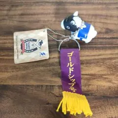 ゴールドシップ　　優勝レイ付きソフビフィギュアボールチェーン