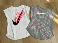 NIKEキッズ服トップスタンクトップ 2枚セット売り98-104cmほぼ未使用！